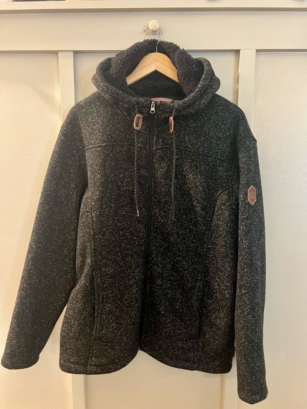 Free Country Black Faux-Sherpa Coat